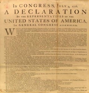 4 luglio 1776 - Dichiarazione di Indipendenza