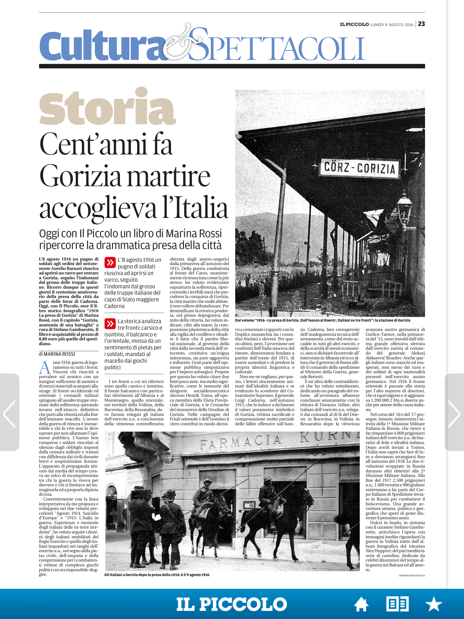 8 agosto … anni fa – Presa di Gorizia – Miniera di Marcinelle – Pace di Torino