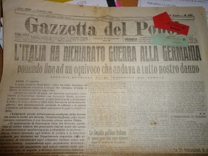 27 agosto … anni fa – Italia dichiara guerra alla Germania – Ungaretti